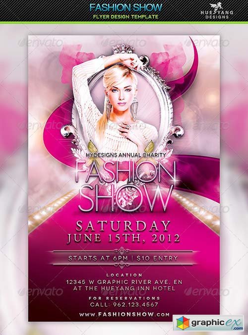 Fashion Show Flyer Template Free Download Vector Stock Image Photoshop Icon