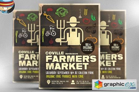 Farmers Market Poster Template 51877