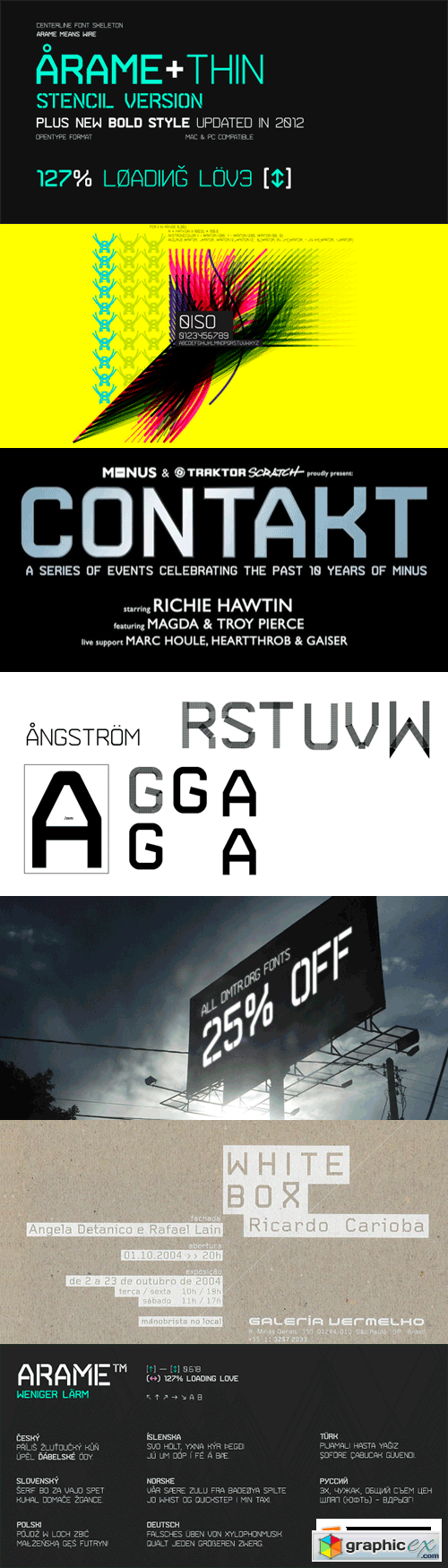Arame Font Family - 8 Fonts for $160
