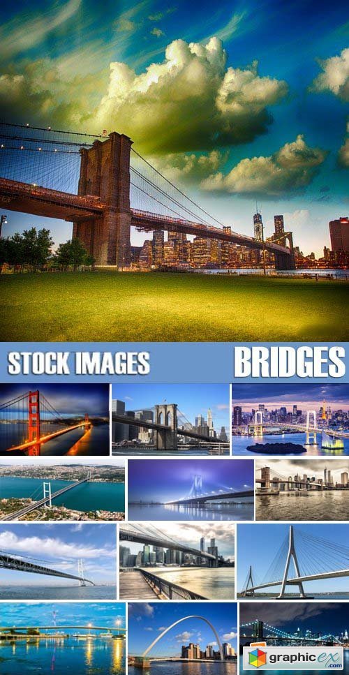 Stock Photos - Bridges, 25xJPG