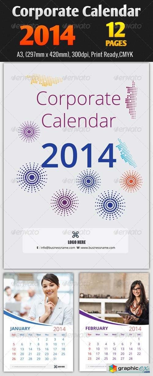 Corporate Calendar 2014 Templates