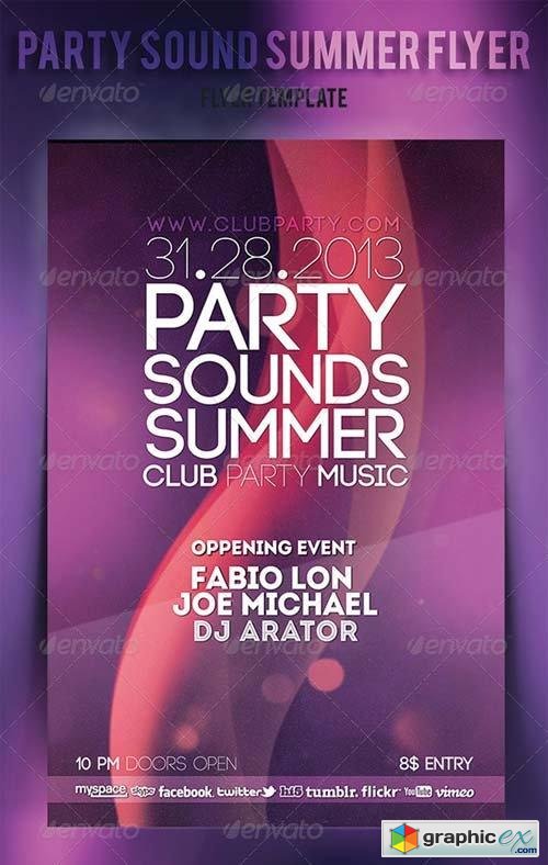 Party Sound Summer Flyer