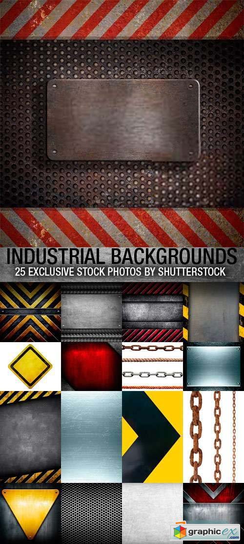 Industrial Backgrounds 25xJPG