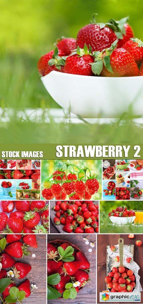 Stock Photos - Strawberry 2, 25xJPG