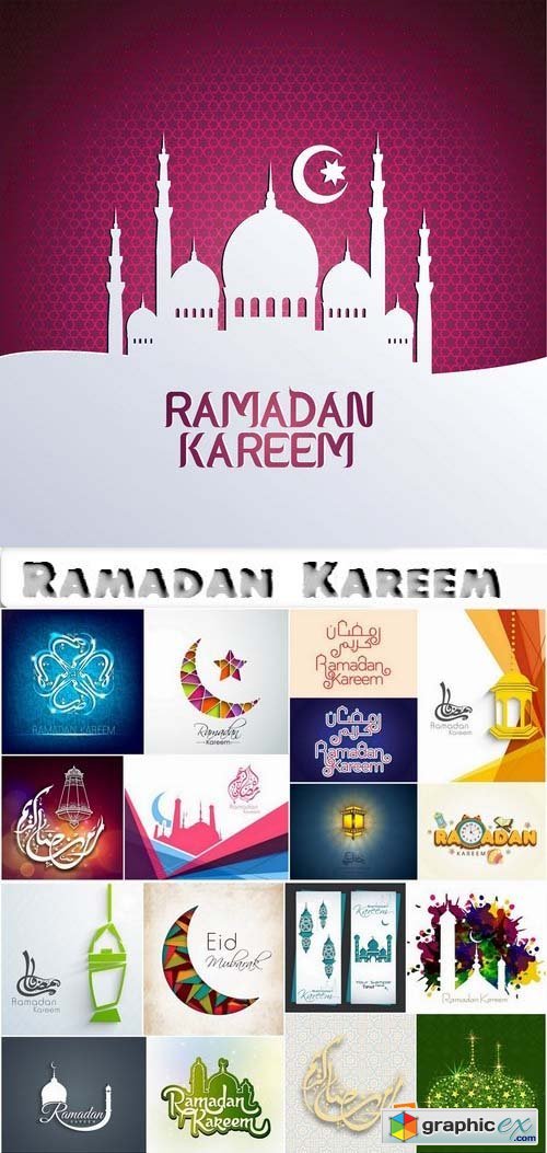 Ramadan Kareem Template Design in Vector by stock 2 25xEPS