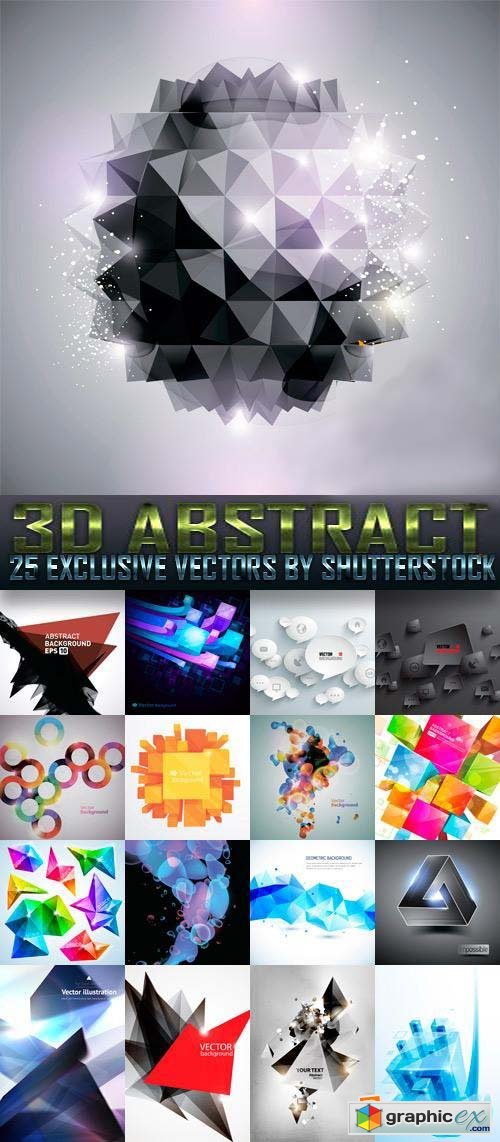 3D Abstract 25xEPS