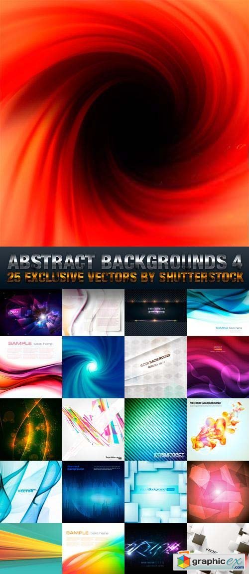 Abstract Backgrounds 4, 25xEPS