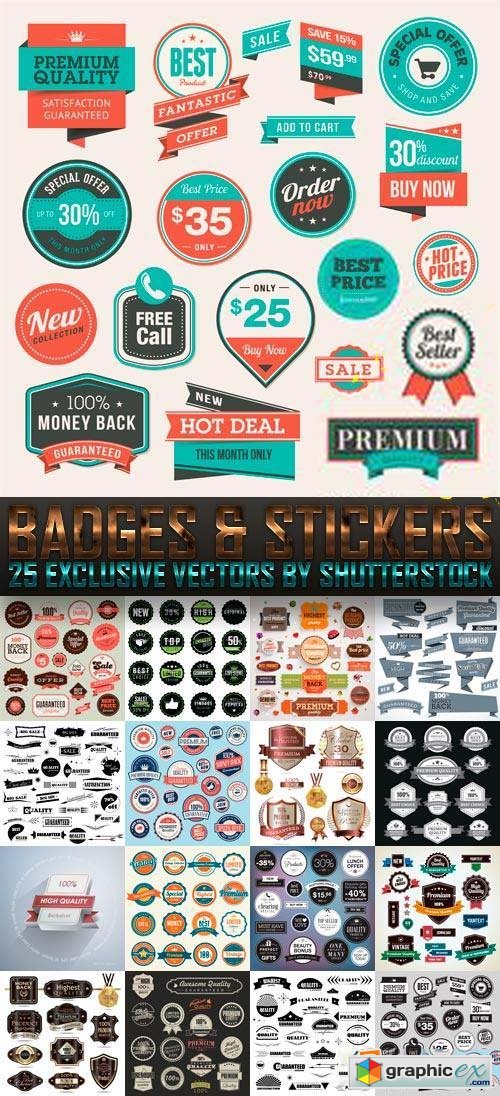 Badges & Stickers 25xEPS