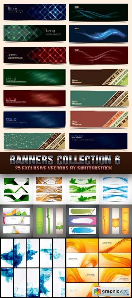 Banners Collection 6, 25xEPS