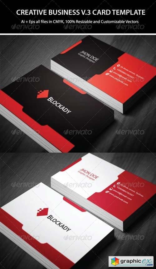 2 Colors Creative Business Card Template V.2