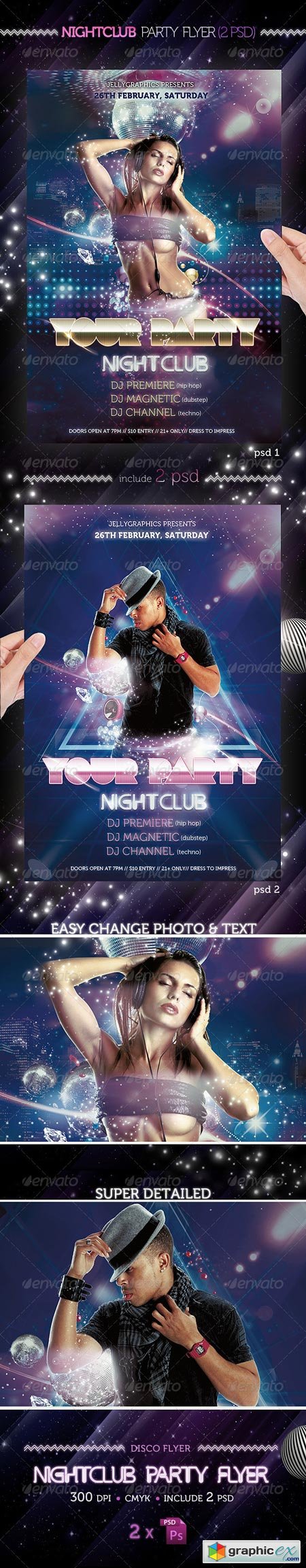 Nightclub Party Flyer Template 1665712