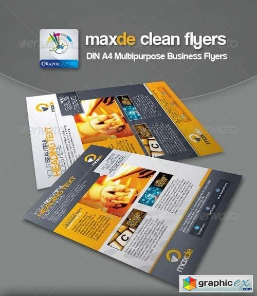 Maxde Clean Business Flyer/Ads