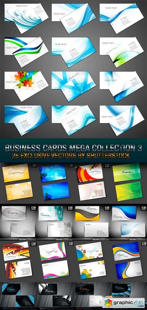 Business Cards Mega Collection 3, 25xEPS