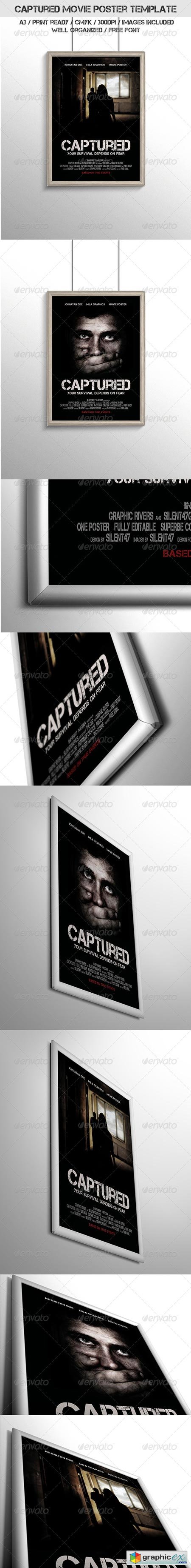 Captured Movie Poster Template 6783007