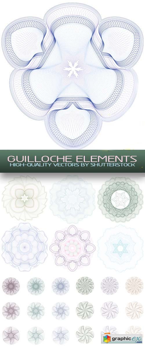 Guilloche Elements 20xEPS