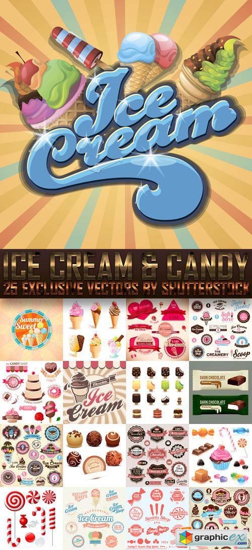 Ice Cream & Candy 25xEPS