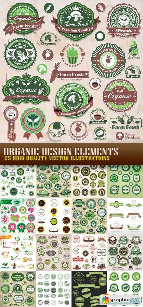 Organic Design Elements 25xEPS