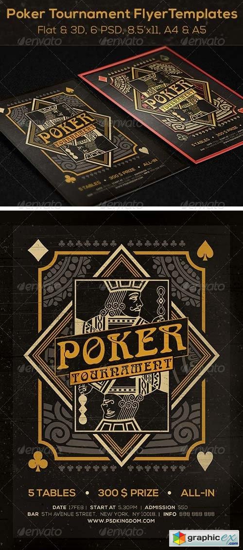 Poker Magazine Ad, Poster or Flyer - Flat & 3D