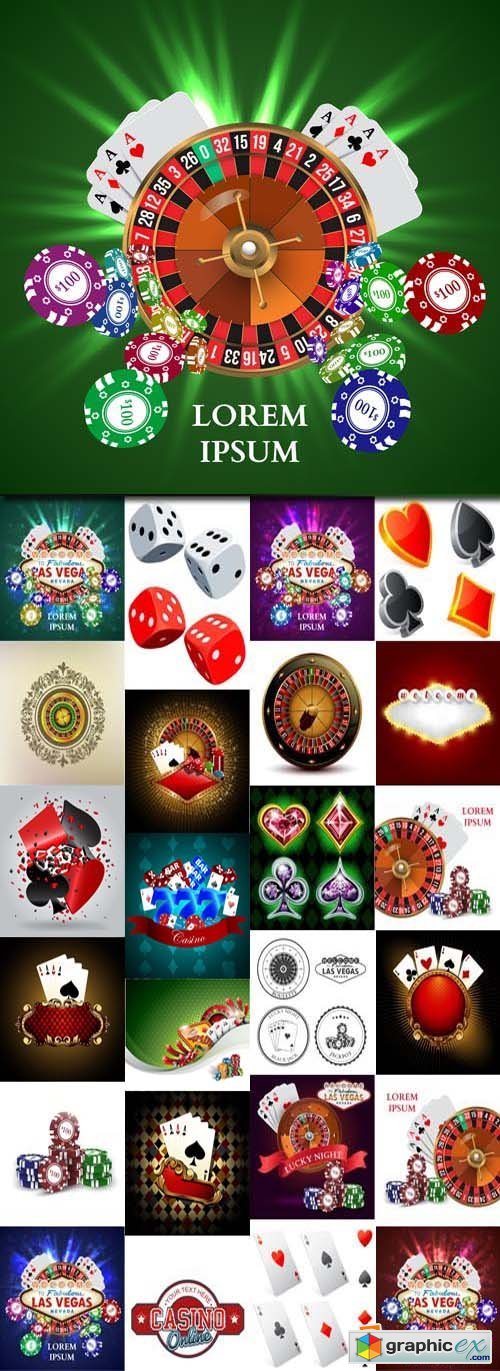 Casino Backgrounds 25xEPS
