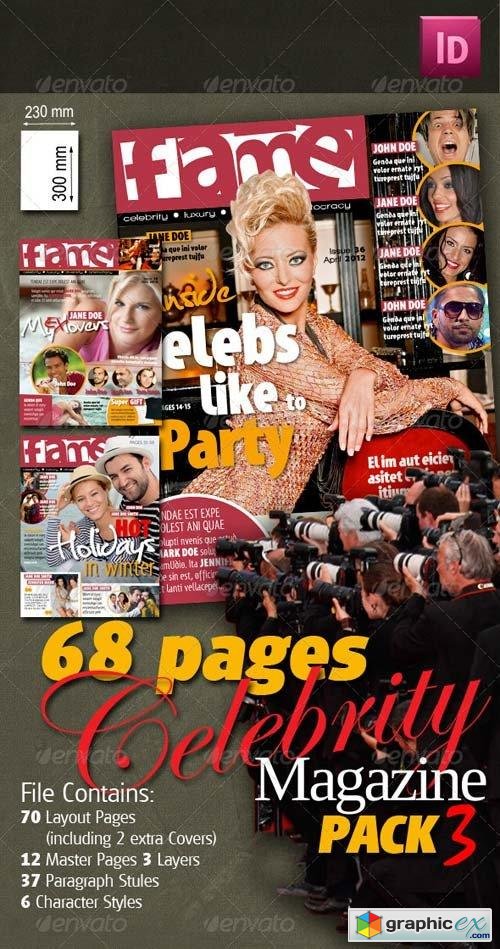 68 Pages Celebrity Magazine Pack 3