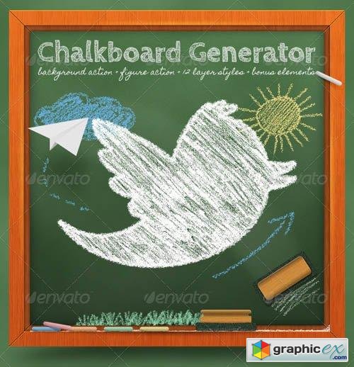 Chalkboard Generator: Action + Layer Styles