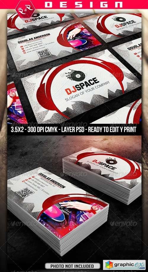 DJ Business Card Template