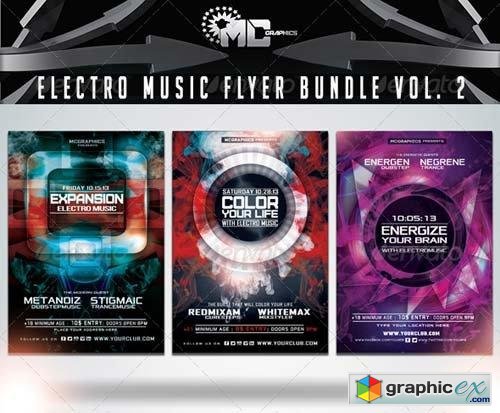 Electro Music Flyer Bundle Vol. 2