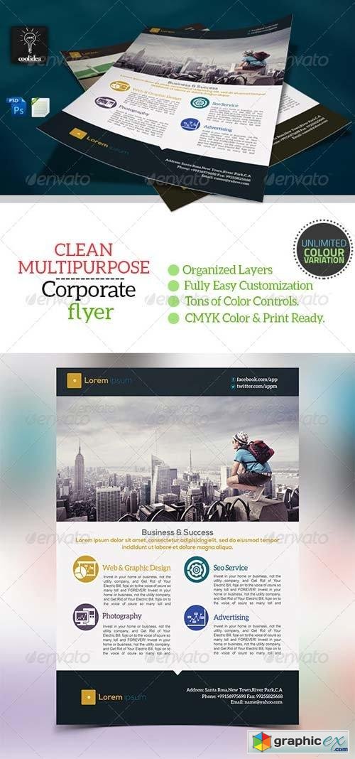 Corporate Flyer Template Business Vol03