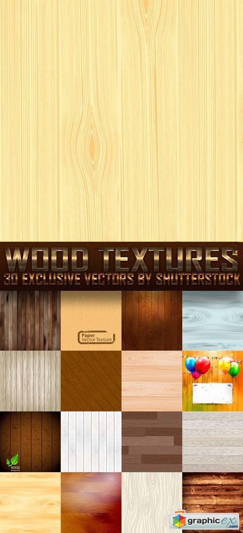 Wood Textures 30xEPS