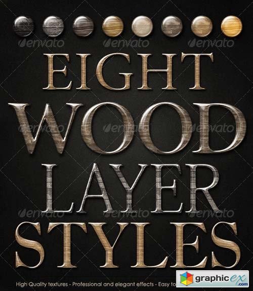 Smooth Glossy Elegant Wood Layer Styles