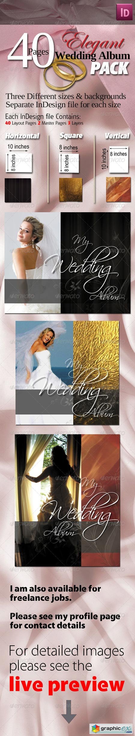 40 Pages Elegant Wedding Albums Pack 551474