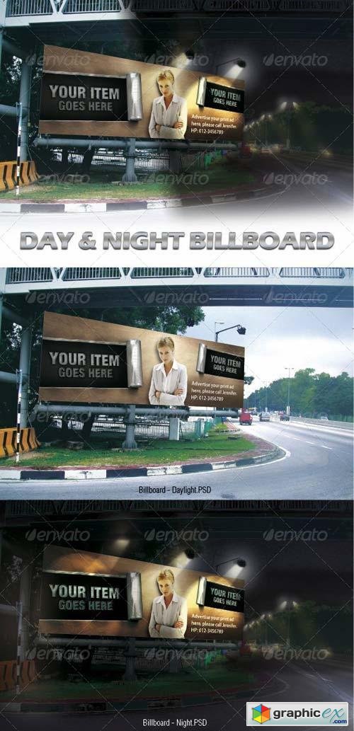 Day & Night Billboard Mock-ups
