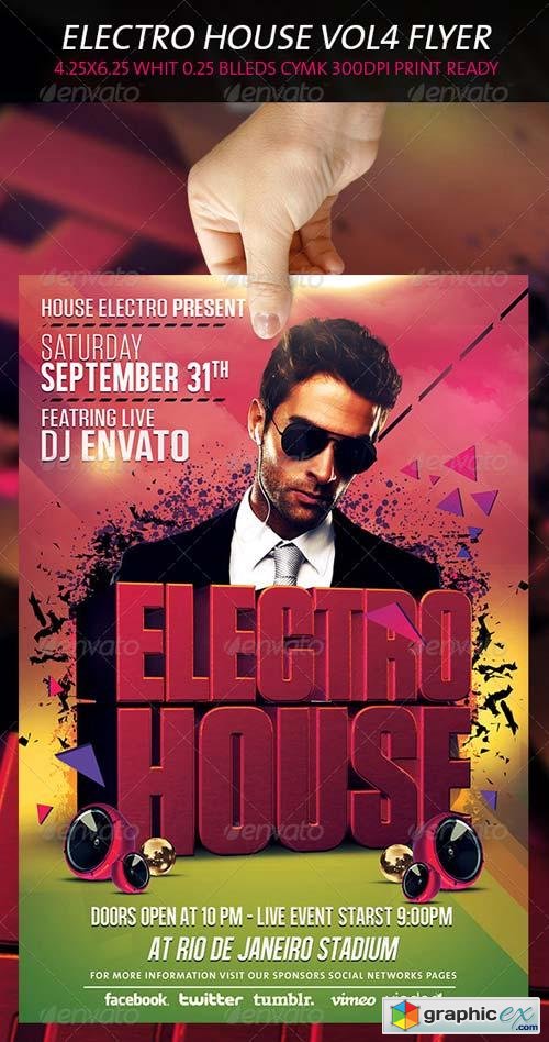 Electro House Flyer Vol 4