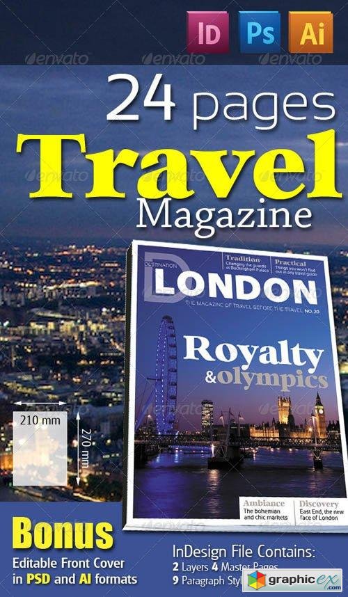 24 Pages Travel Magazine Version One