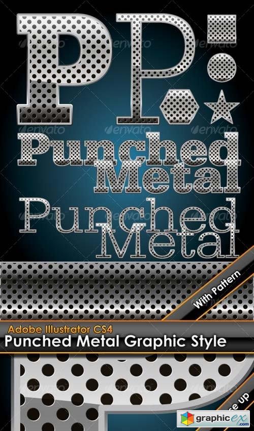 Hole Punched Metal Graphic Style plus bonus patter