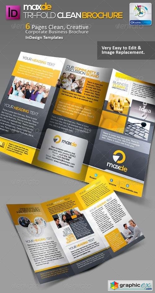 Maxde Tri-fold Clean Brochure