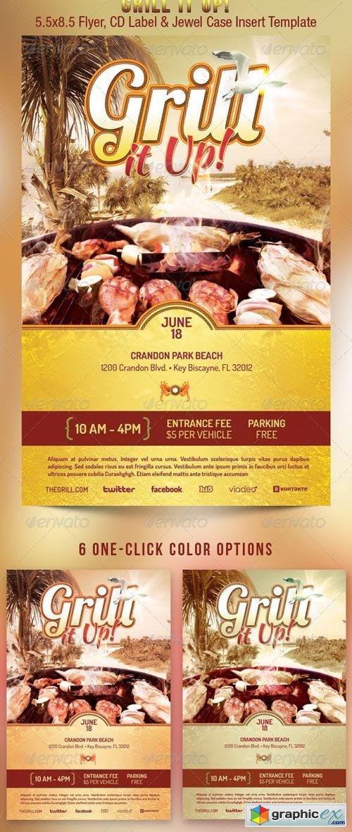 Grill It Up Flyer Template