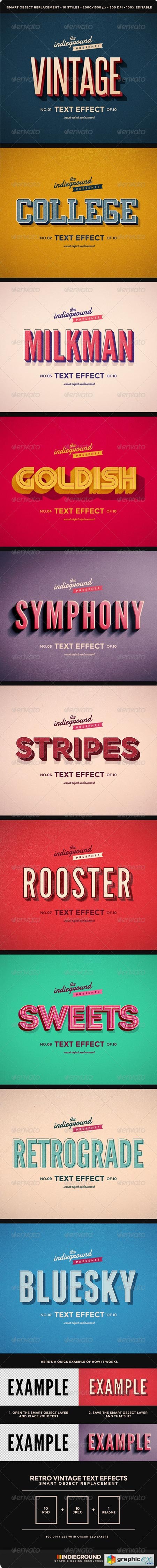 Retro Vintage Text Effects 8095568