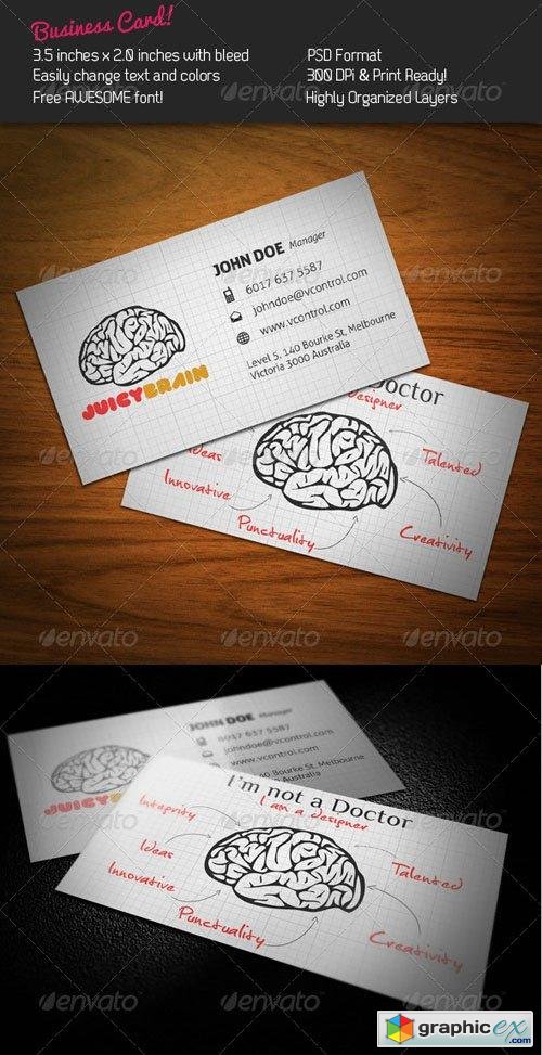 Juicy Brain Business Card