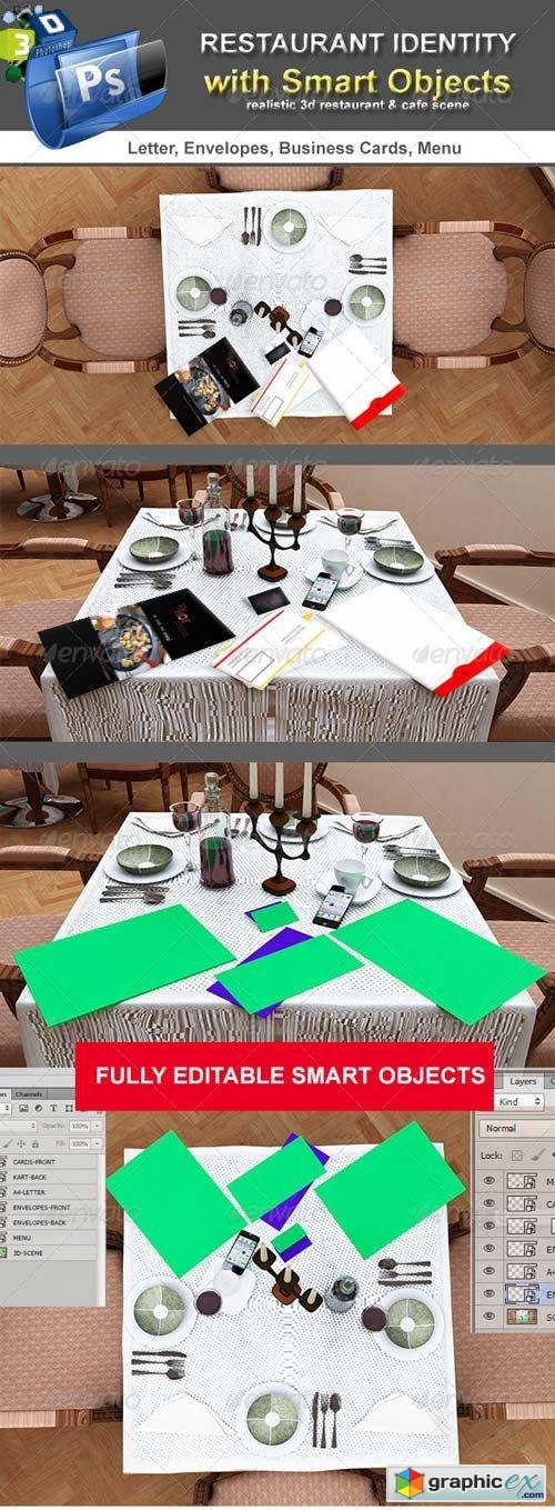 Table Scenes Restorant Identity