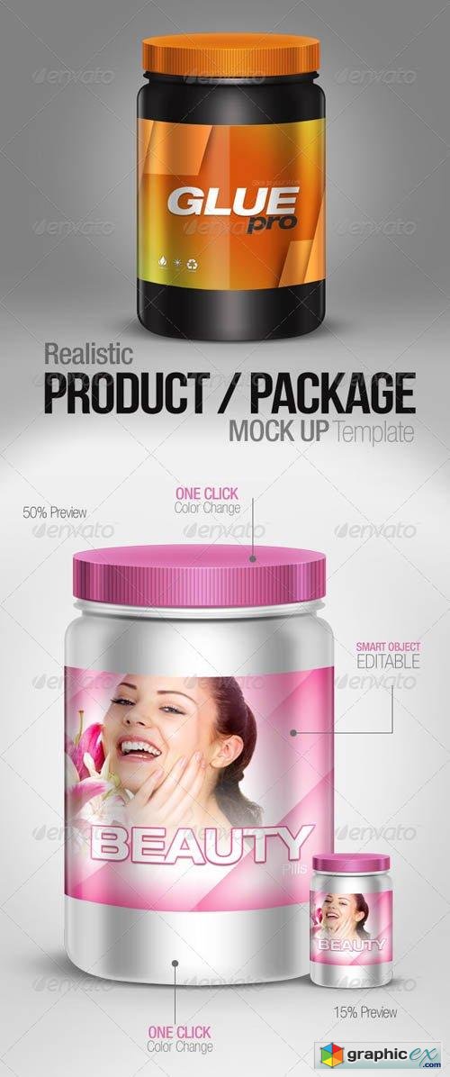 Realistic Product / Package Mock up