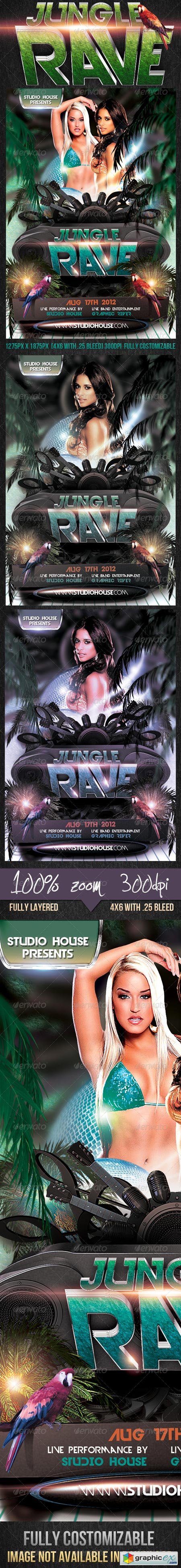 Jungle Rave Party Flyer 2648770