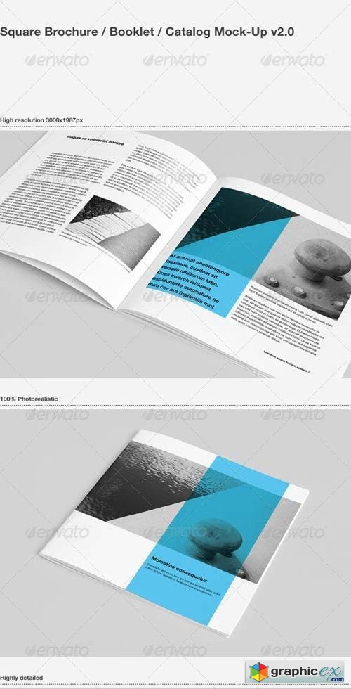 Square Brochure / Booklet / Catalog Mock-Up