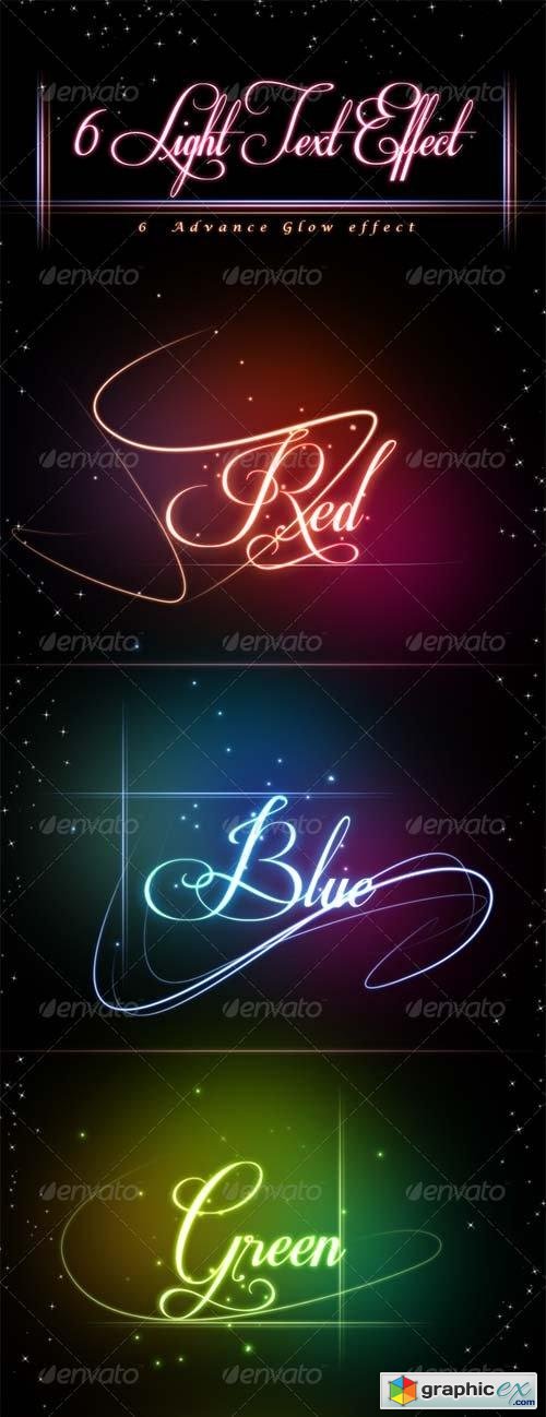 Glowing Light Text Effect