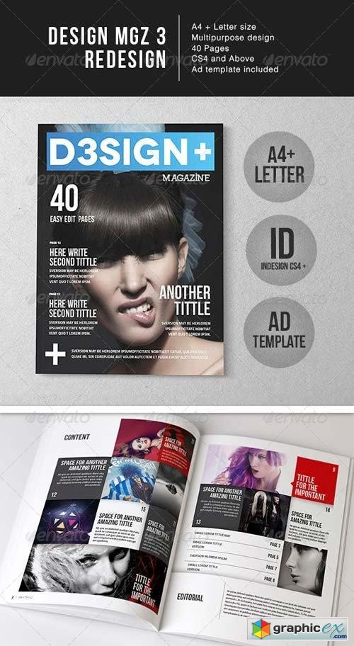D3sign+ Mgz Template - A4 + Letter