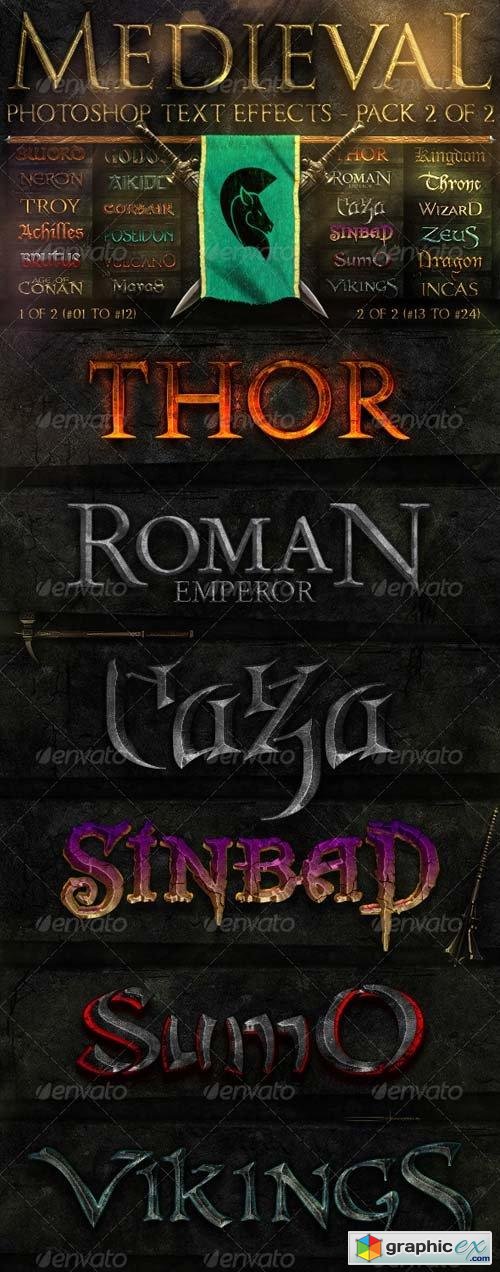 Medieval Photoshop Text Effects 2 of 2