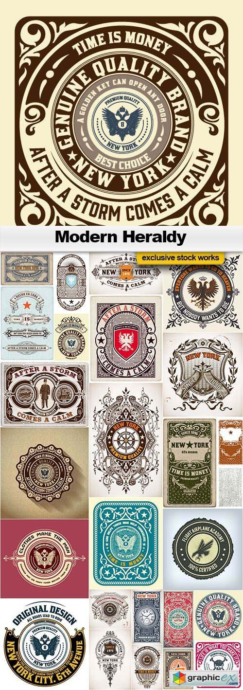 Modern Heraldy - 25x EPS