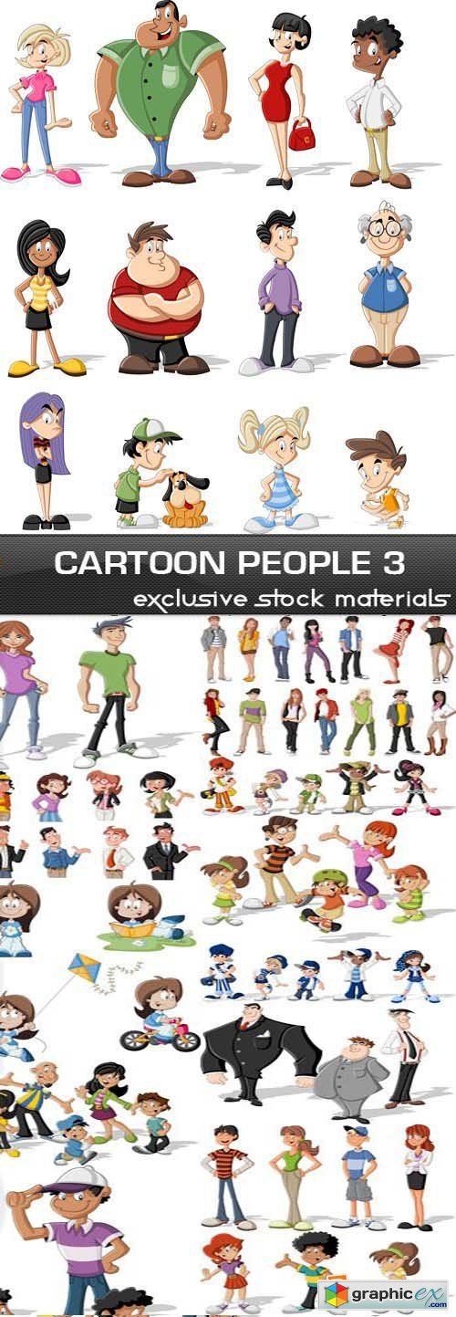 Cartoon People #3, 25xEPS
