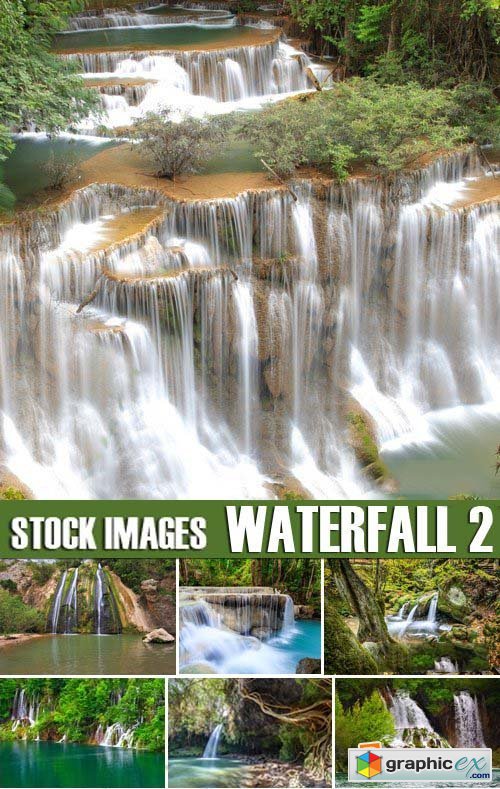 Stock Photos - Waterfall 2, 25xJPG
