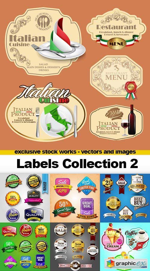 Labels Collection 2, 25x AI